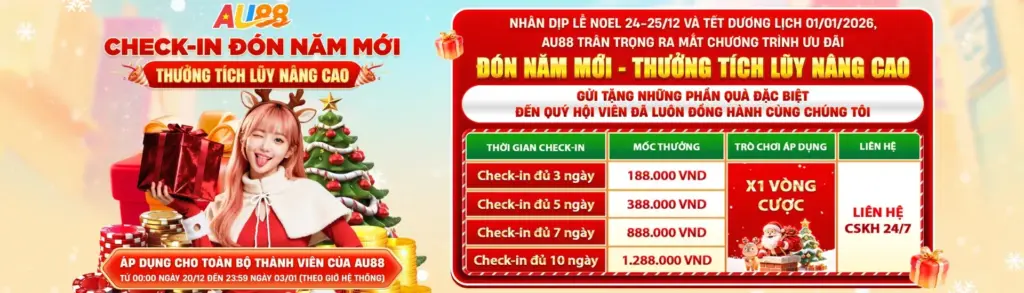 baner au88 - Tham gia chơi game nhận thưởng mỗi ngày