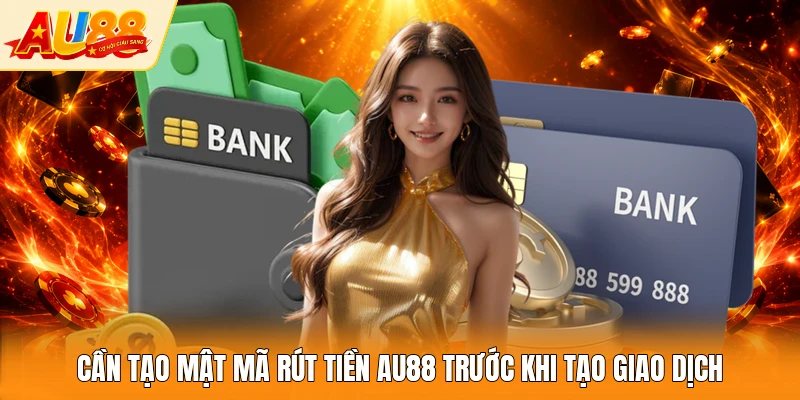 Cần tạo mật mã rút tiền AU88 trước khi tạo giao dịch