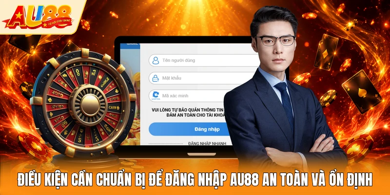Điều kiện cần chuẩn bị để đăng nhập AU88 an toàn và ổn định 
