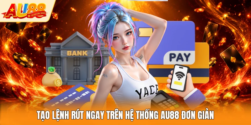 Tạo lệnh rút ngay trên hệ thống AU88 đơn giản